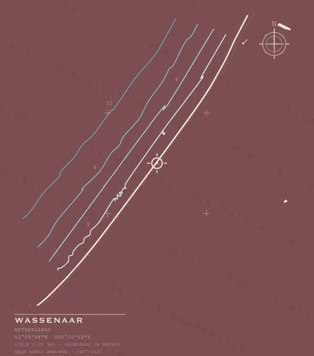 Wassenaar chart, the full artwork printed on the back