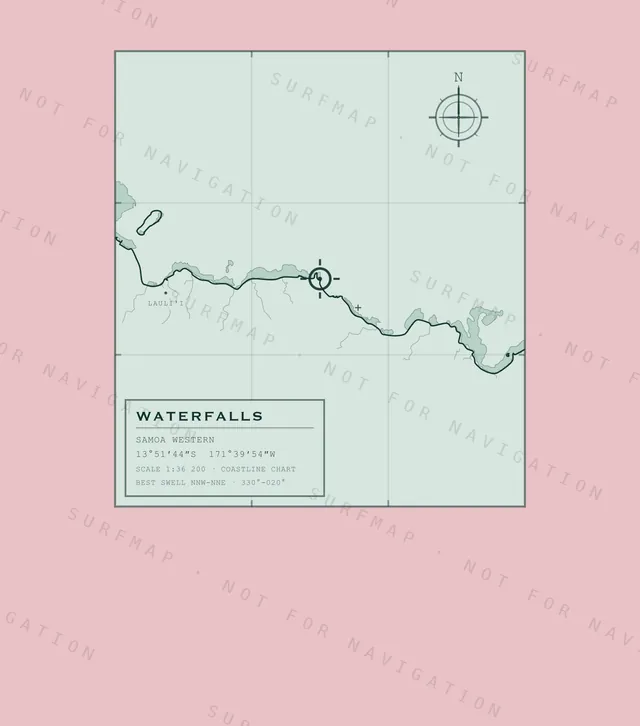 Waterfalls chart, the full artwork printed on the back