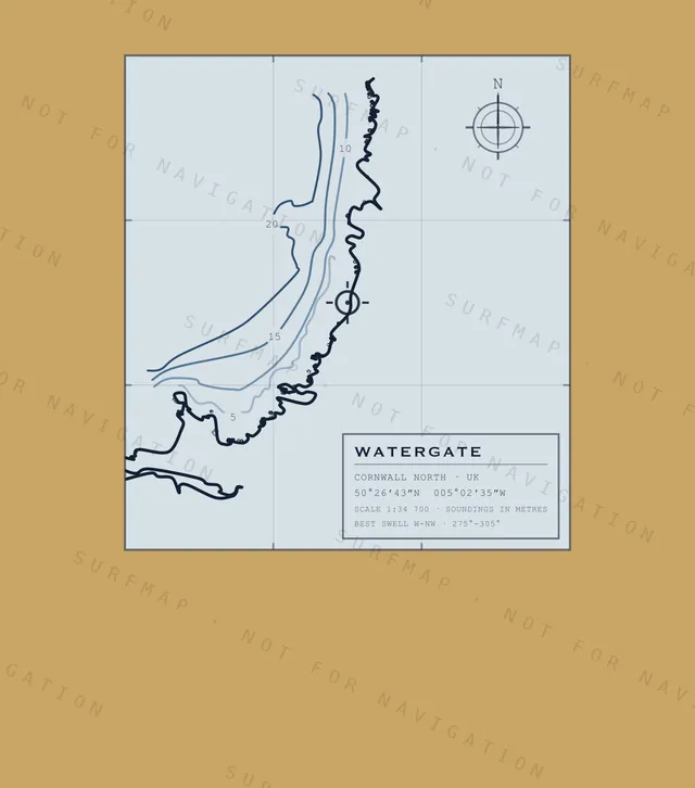 Watergate chart, the full artwork printed on the back