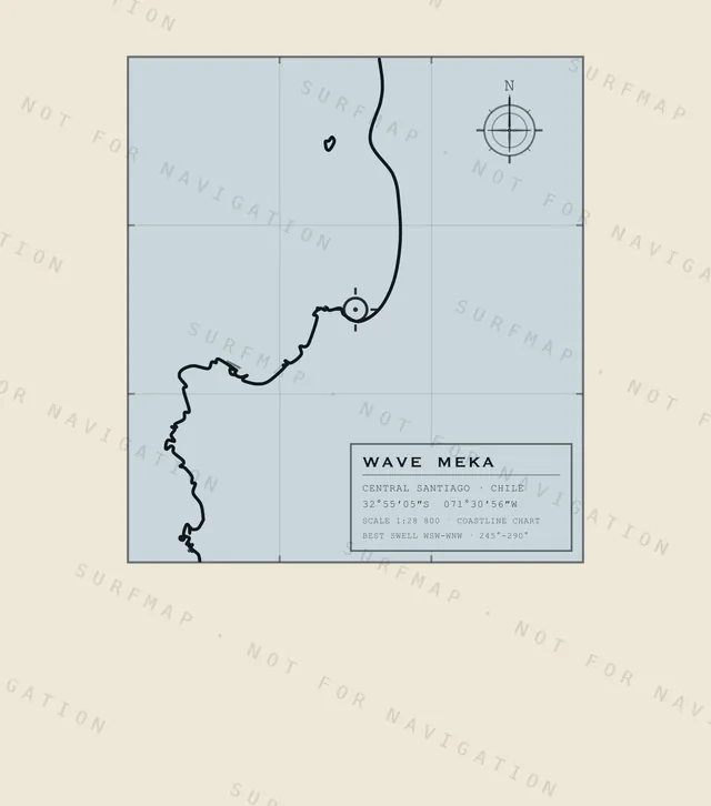 Wave Meka chart, the full artwork printed on the back