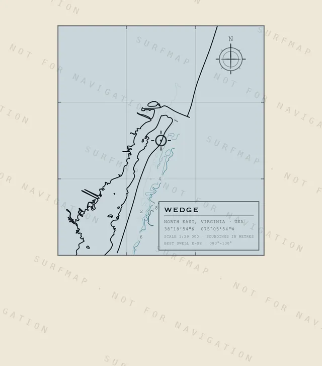 Wedge chart, the full artwork printed on the back