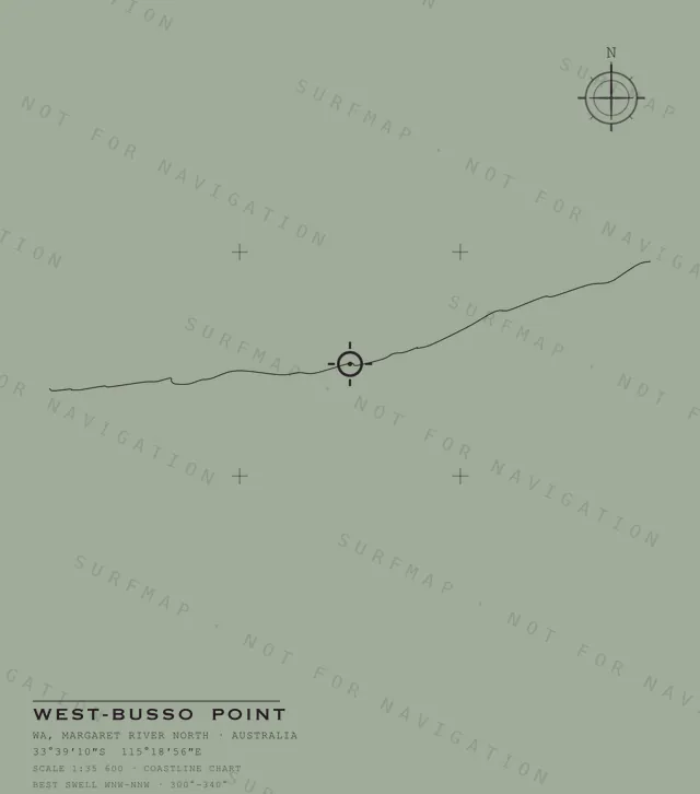 West-Busso Point chart, the full artwork printed on the back
