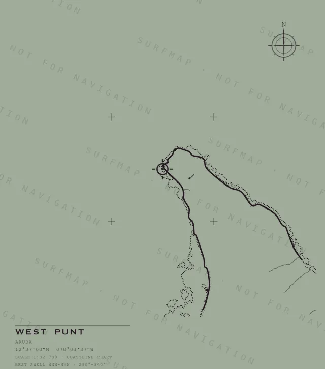 West Punt chart, the full artwork printed on the back