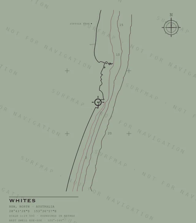 Whites chart, the full artwork printed on the back