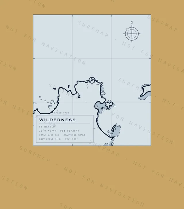 Wilderness chart, the full artwork printed on the back