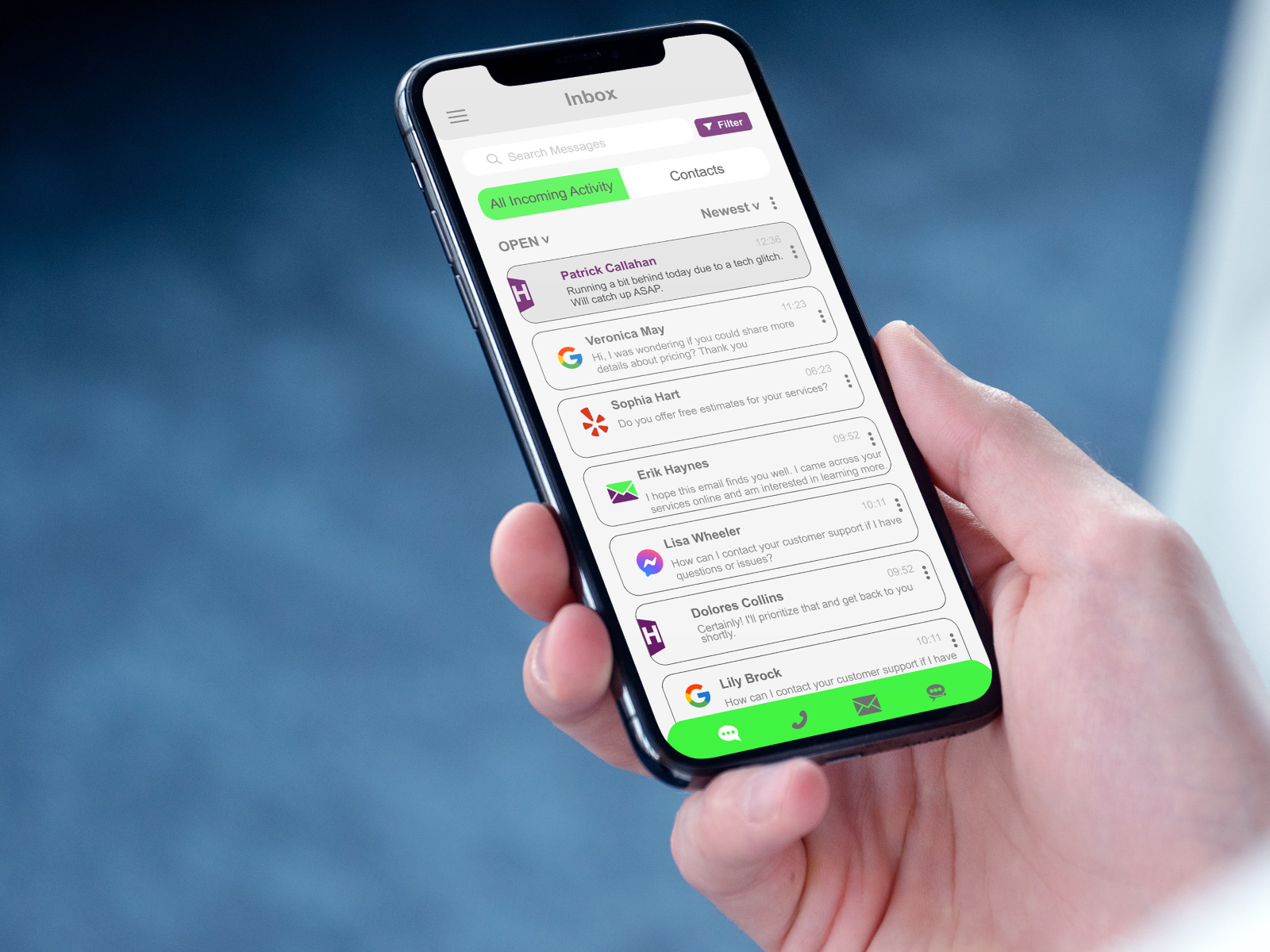 Manage customer communication