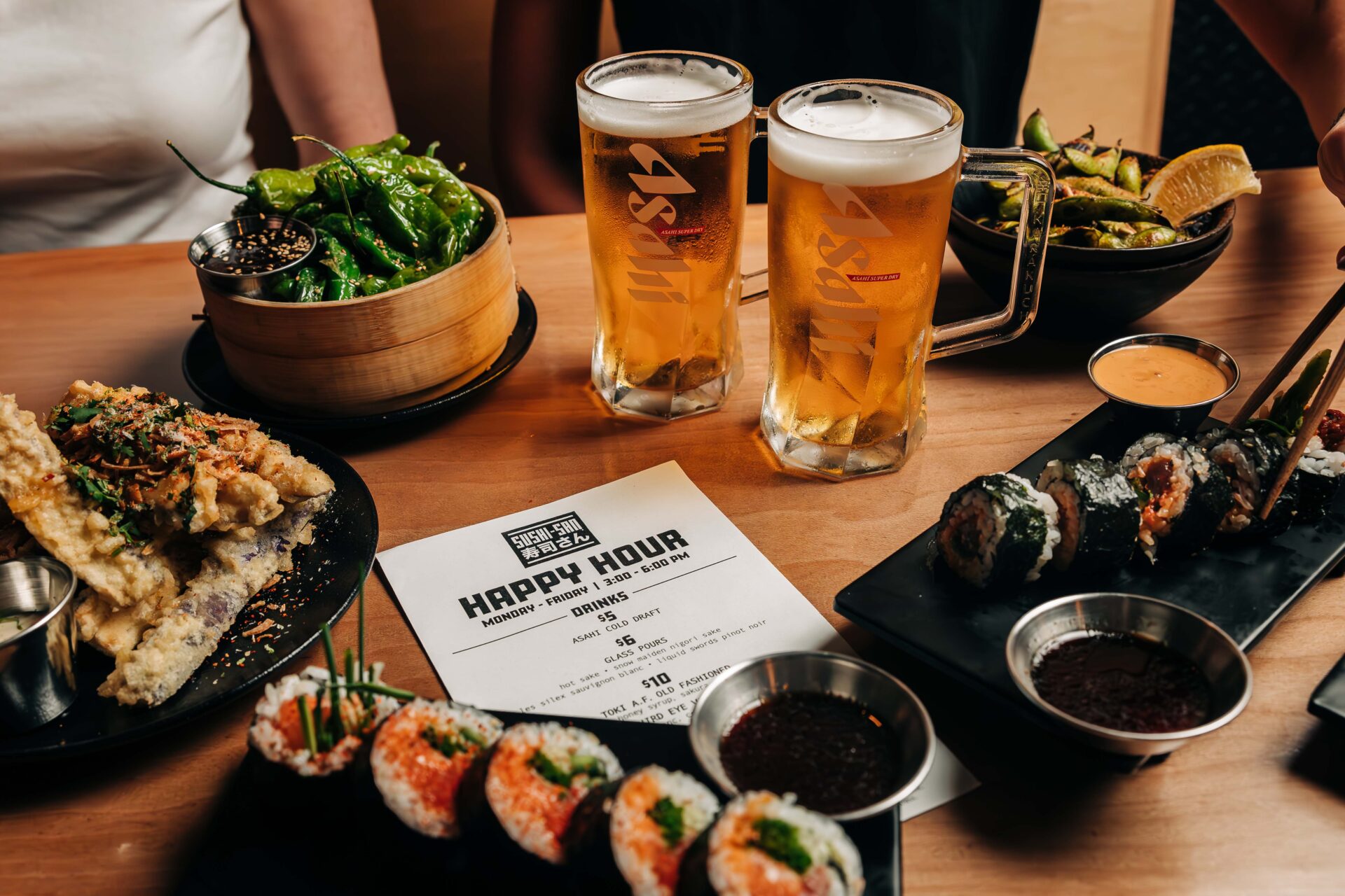 Sushi-san Happy Hour Spread