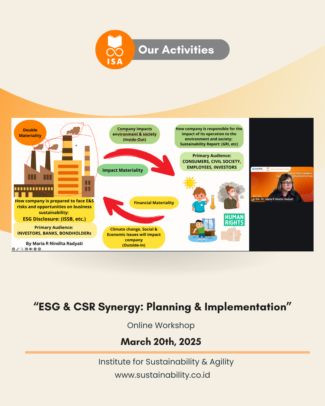 ISA Academy Workshop "ESG & CSR Synergy: Planning & Implementation" (3)