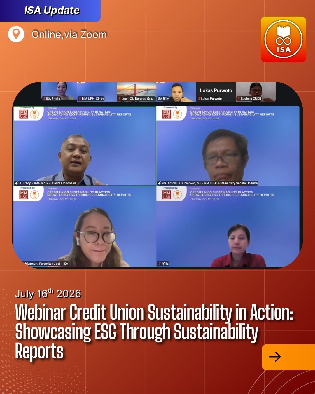 ISA Academy Webinar Credit Union Sustainability in Action: Showcasing ESG Through Sustainability Reports
 (11)