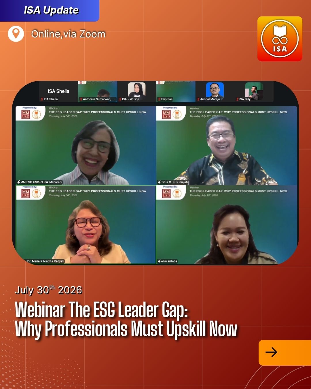 ISA Academy Webinar “The ESG Leader Gap: Why Professionals Must Upskill Now" (2)