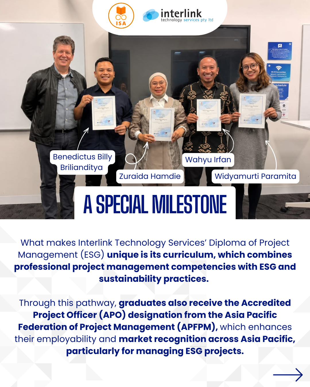 Celebrating the Graduation of Indonesia’s 3rd Diploma of Project Management (ESG) Cohort (5)