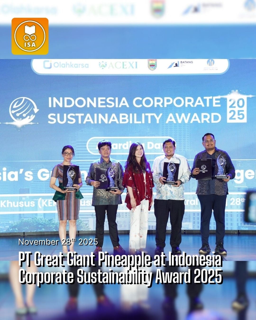 PT Great Giant Pineapple at Indonesia Corporate Sustainability Award (ICSA) 2025 (3)