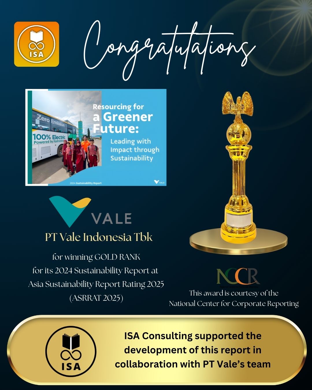 PT Vale Indonesia TBK at Asia Sustainability Report Rating 2025