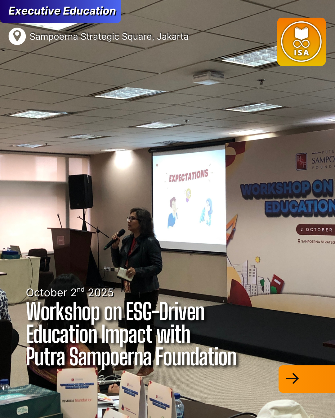 Workshop on ESG-Driven Education Impact with Putera Sampoerna Foundation