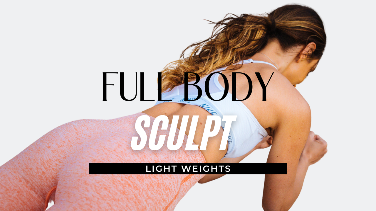Sculpting Your Body Using Light Weights