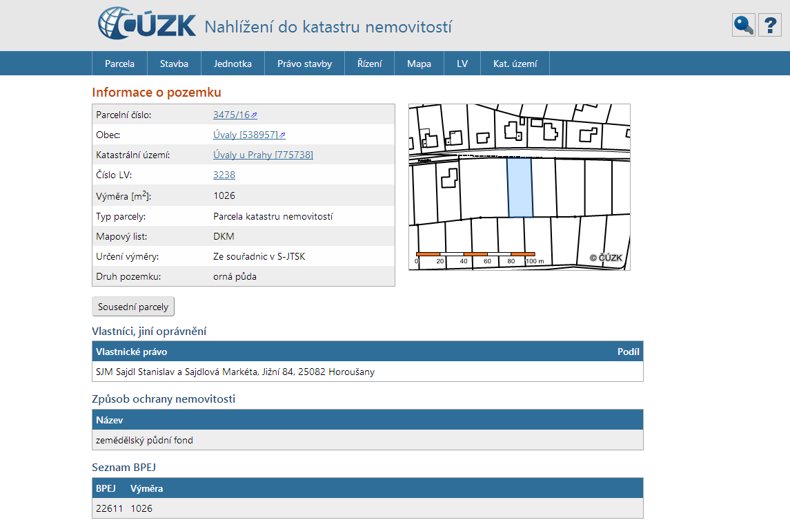 JAK JSME POSTUPOVALI PŘI HLEDÁNÍ POZEMKU?