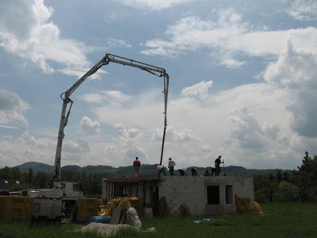 Příprava a betonování stropu