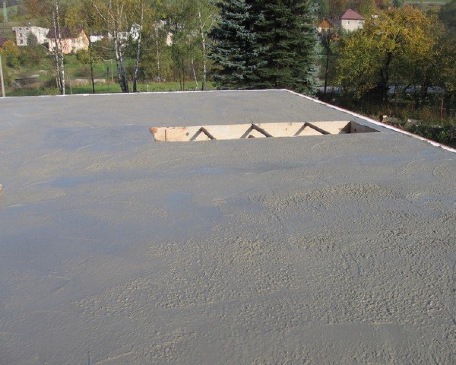 Betonování stropu