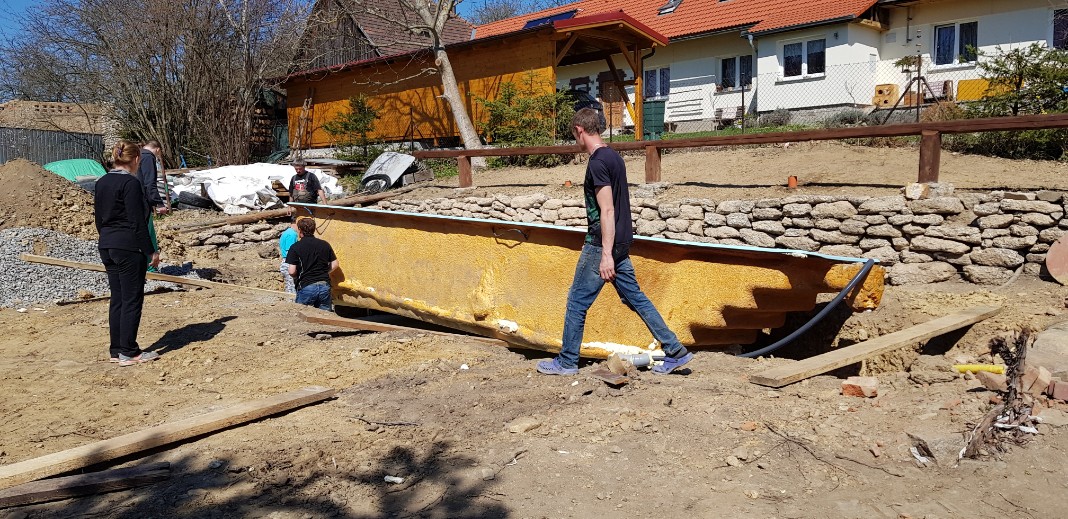 Ukládání bazénu