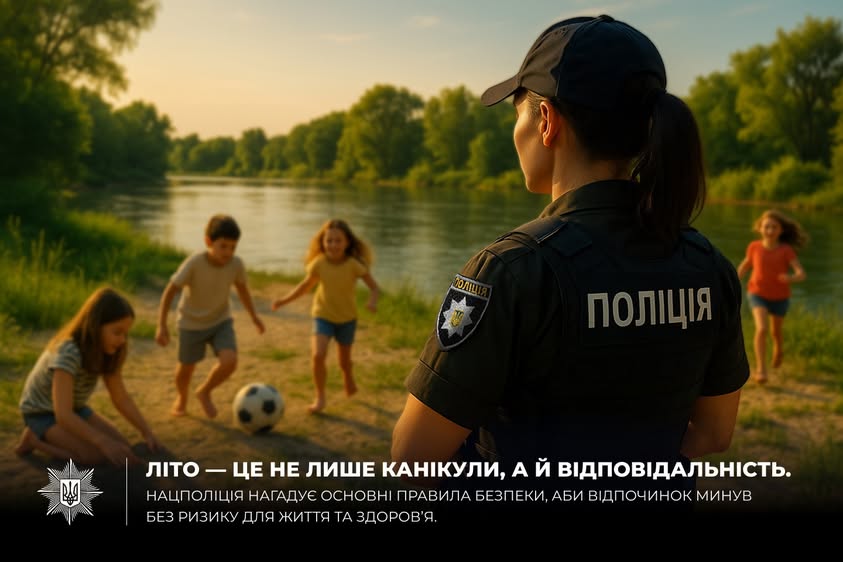 Літо — це не тільки канікули, а й відповідальність!