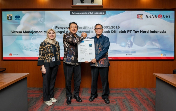 Bank DKI Raih ISO 9001:2015 untuk Sistem Manajemen Mutu Audit Internal