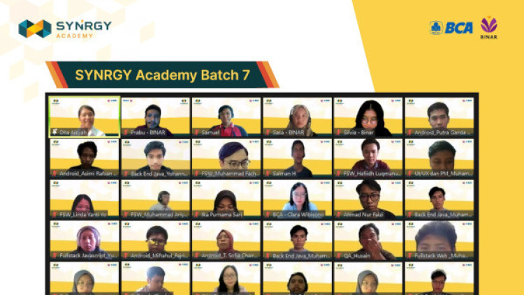 BCA Bina 250 Calon Talenta Digital Baru pada SYNRGY Academy Batch Ke-7