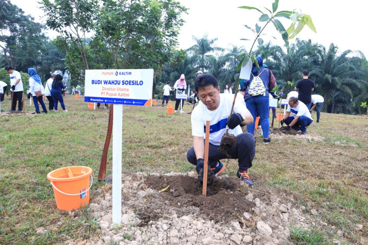 Pupuk Kaltim Tanam 612.180 Pohon lewat Program Community Forest