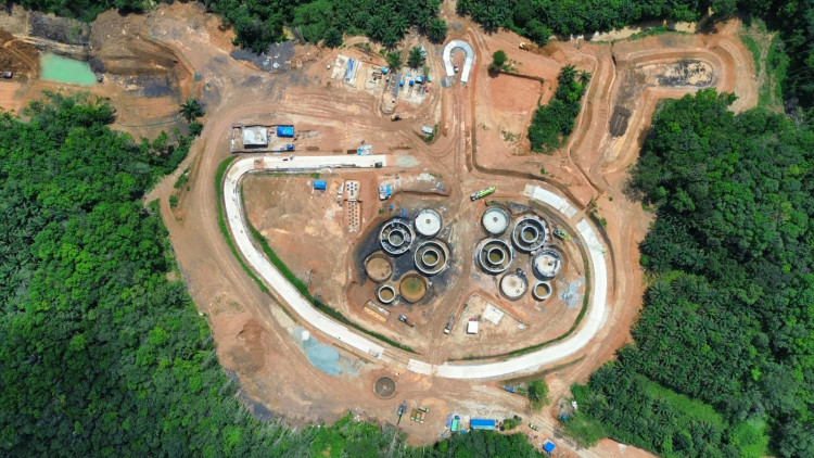 WSBP Suplai Produk Readymix di Proyek Pembanguan Indtalasi Pengolahan Air Limbah di IKN