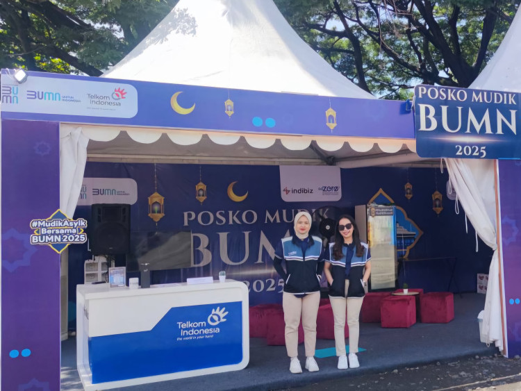 Posko Mudik. (Foto: Humas Telkom)