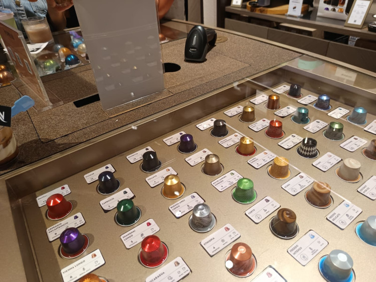 Berbagai Macam Varian Kapsul Kopi Nespresso. (Foto: Audrey Aulivia Wiranto/SWA)