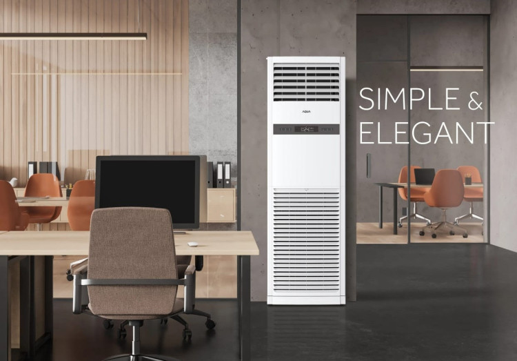 AQUA Elektronik Perkenalkan AC Floor Standing Terbaru untuk Segmen Komersial dan Perumahan