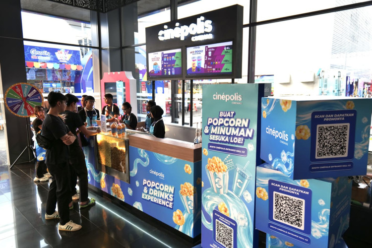 Booth Cinepolis di Jakarta Fair Kemayoran 2026. (Foto: Cinepolis)