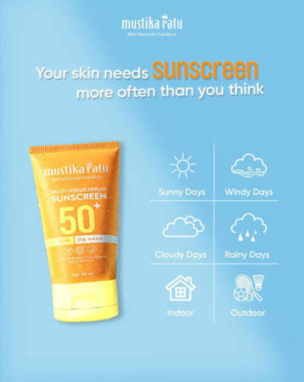 Mustika Ratu Multi Shield Serum Sunscreen. (IG @mustikaratuind)