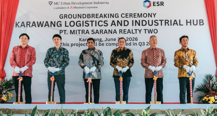 Groundbreaking Karawang Logistics and Industrial Hub yang dikembangkan ESR dan MCUDI. (Foto: ESR)