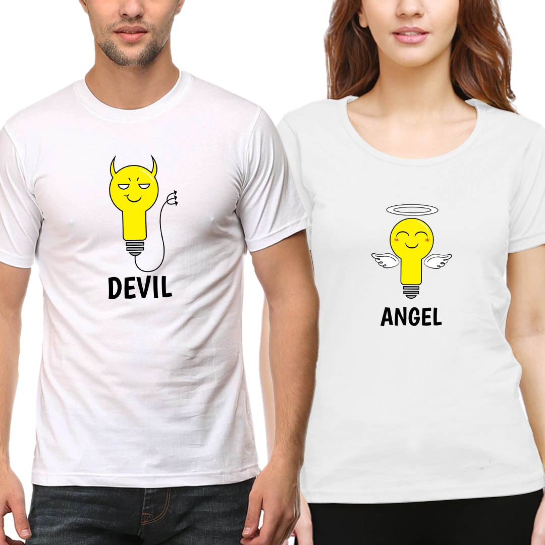 angel and devil t shirt