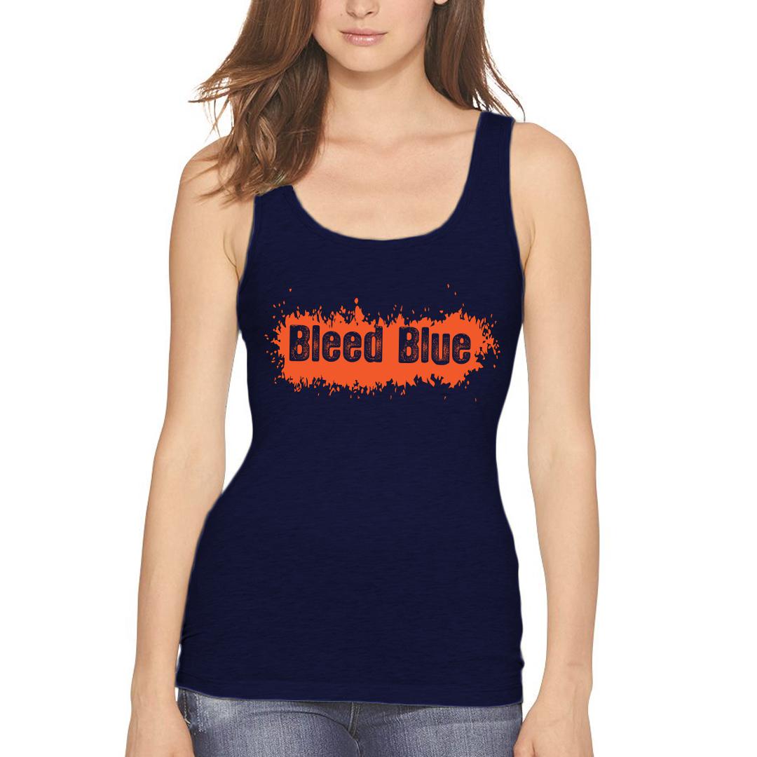 Bleed Blue Womens 3 4th Sleeve T Shirt Swag Swami