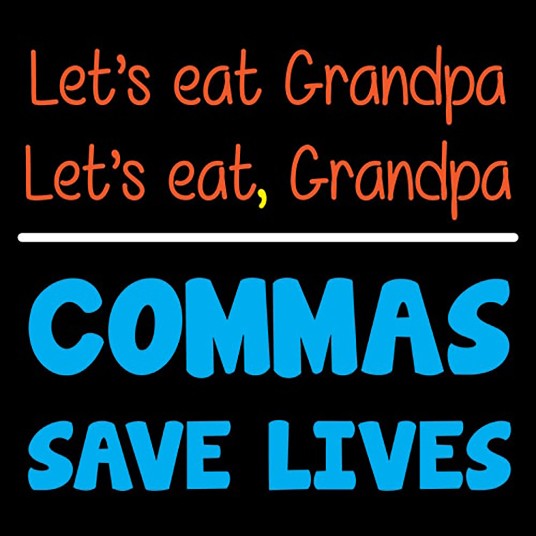 Commas Save Lives Kids T Shirt - Swag Swami