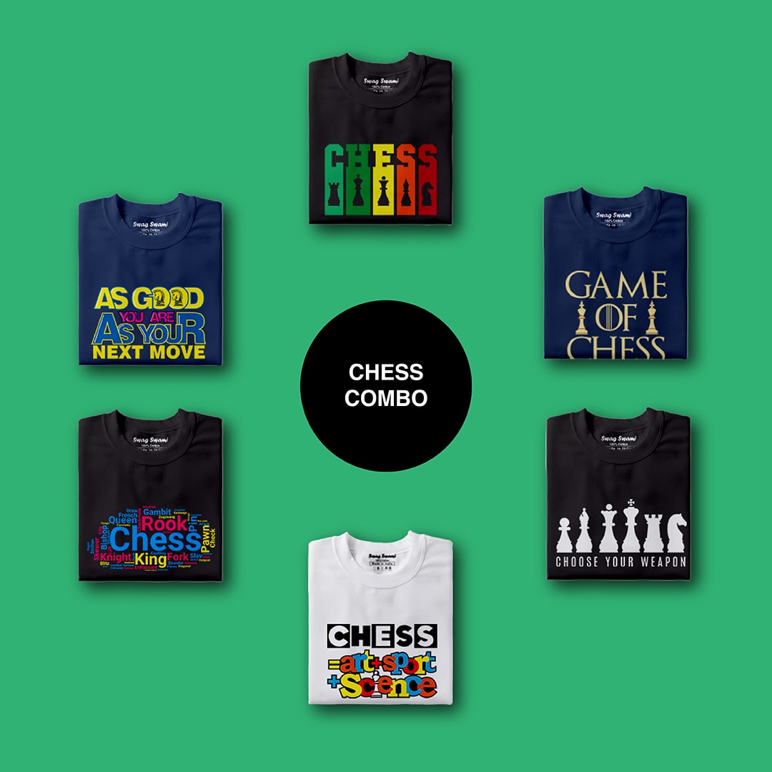 Chess Unisex T Shirts Combo Pack 6 Nos 1