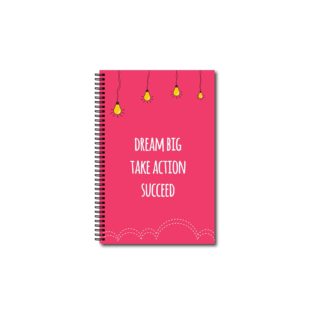 Swag Swamidream Big Take Action Succeed Motivation Notebook Front