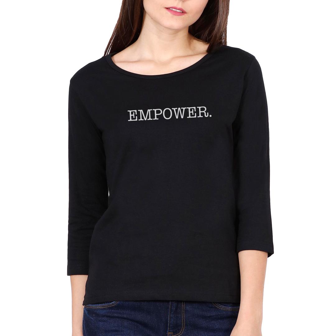 Empower Women's 3/4th Sleeve T Shirt - Swag Swami