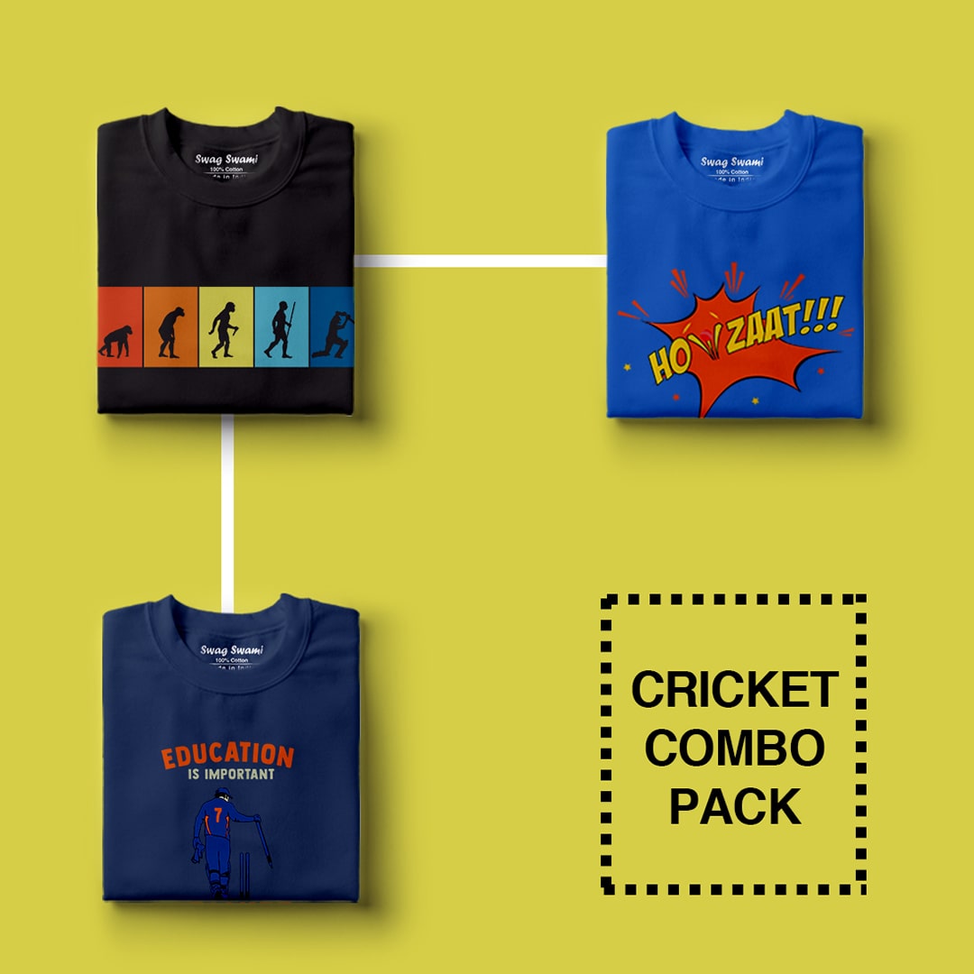 Cool Cricket T Shirt Collection Combo Pack