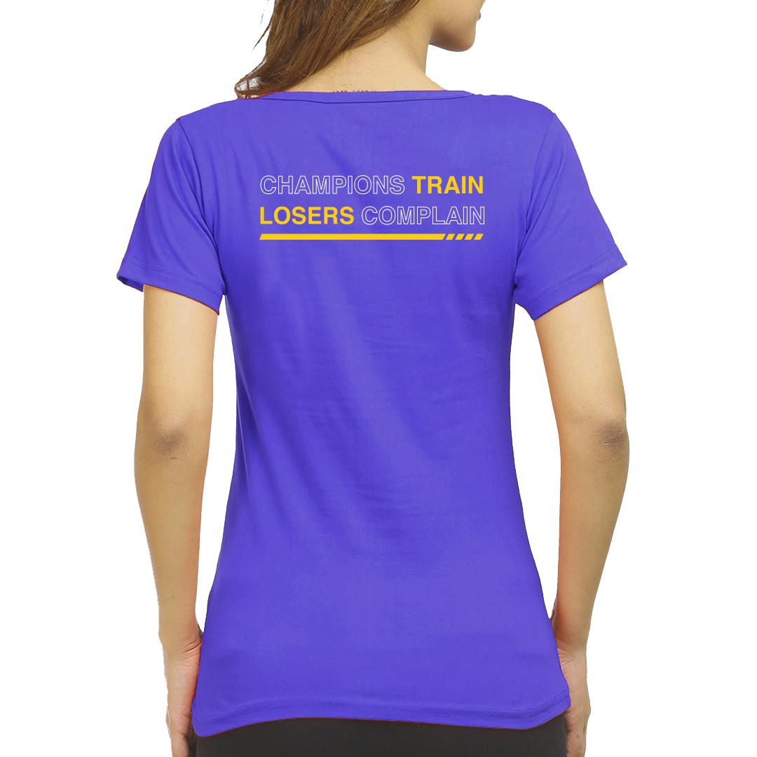 royal blue champion shirt womens