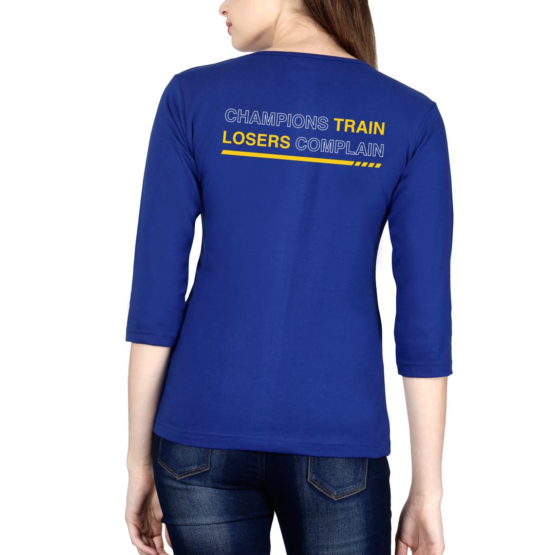 royal blue champion shirt womens