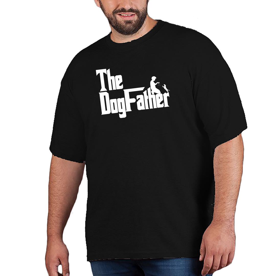 Fbe47f65 The Dogfather Classic Movie Pet Owner Dog Lover Gift Men Plus Size T Shirt Black Front