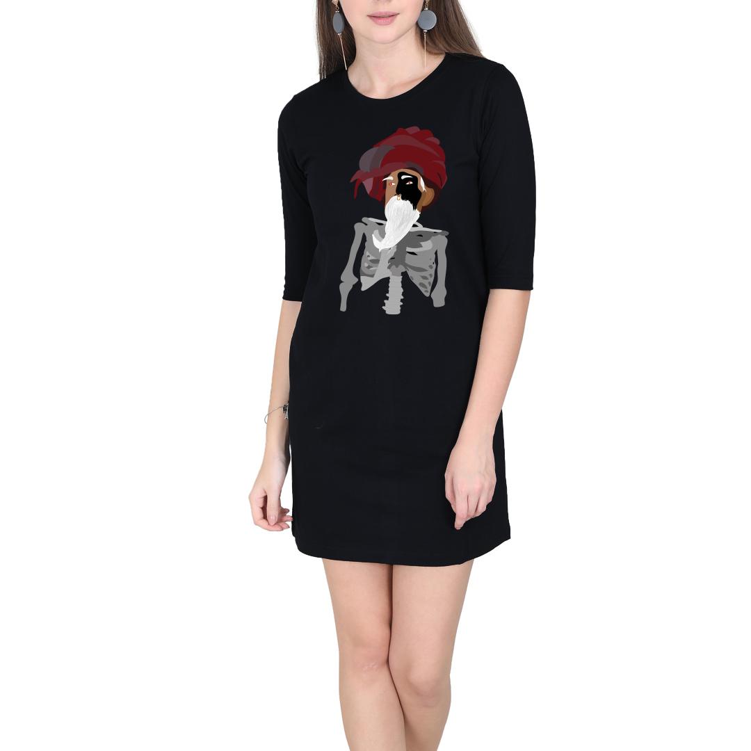 skull t shirt dress