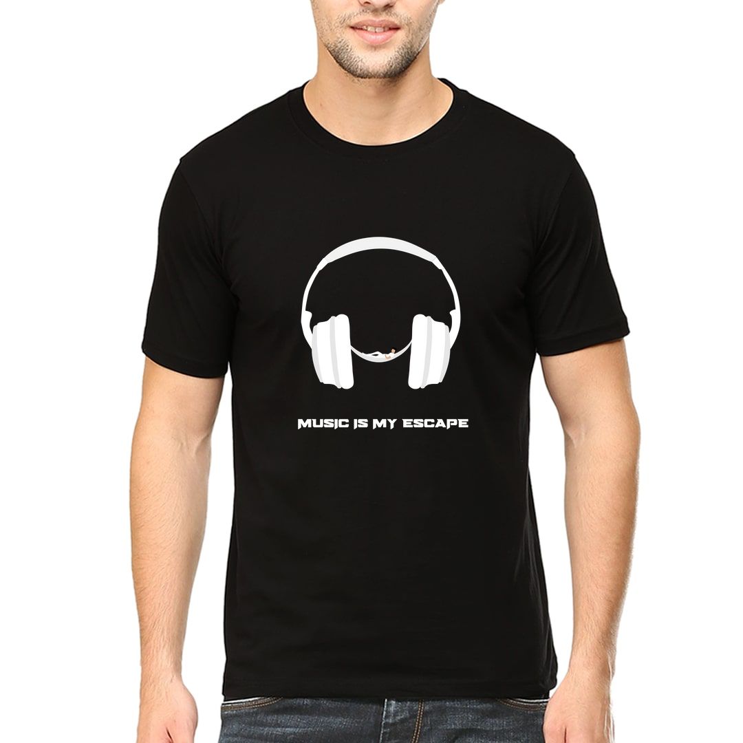 391267da Cool Passionate Music Lover Men T Shirt Black Front.jpg