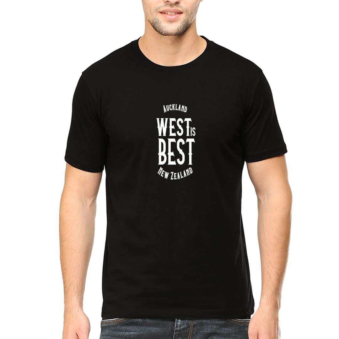 6f75c10b Auckland West Is Best New Zealand Men T Shirt Black Front.jpg