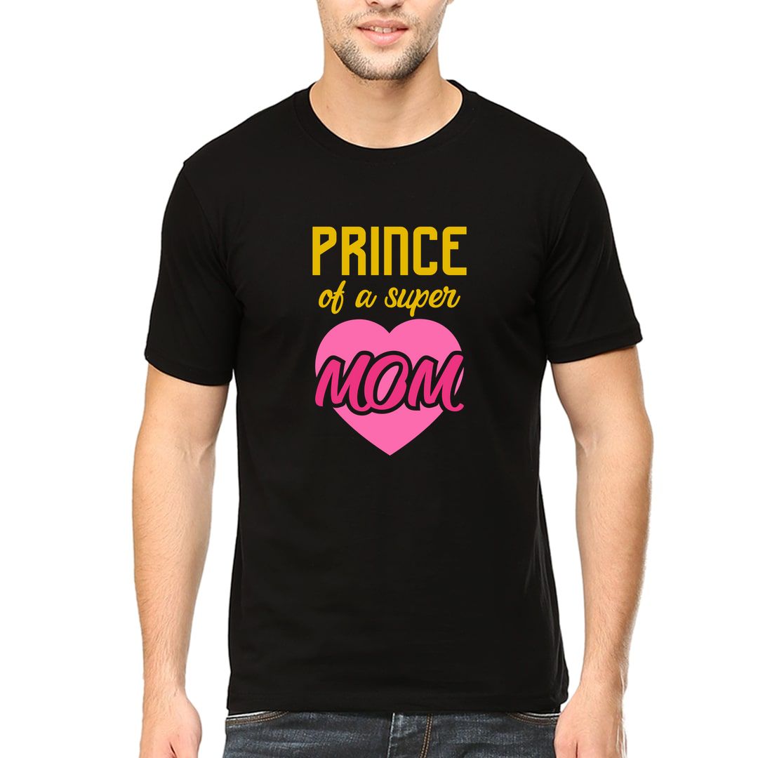 5c60fa78 Prince Of Super Mom Men T Shirt Black Front.jpg