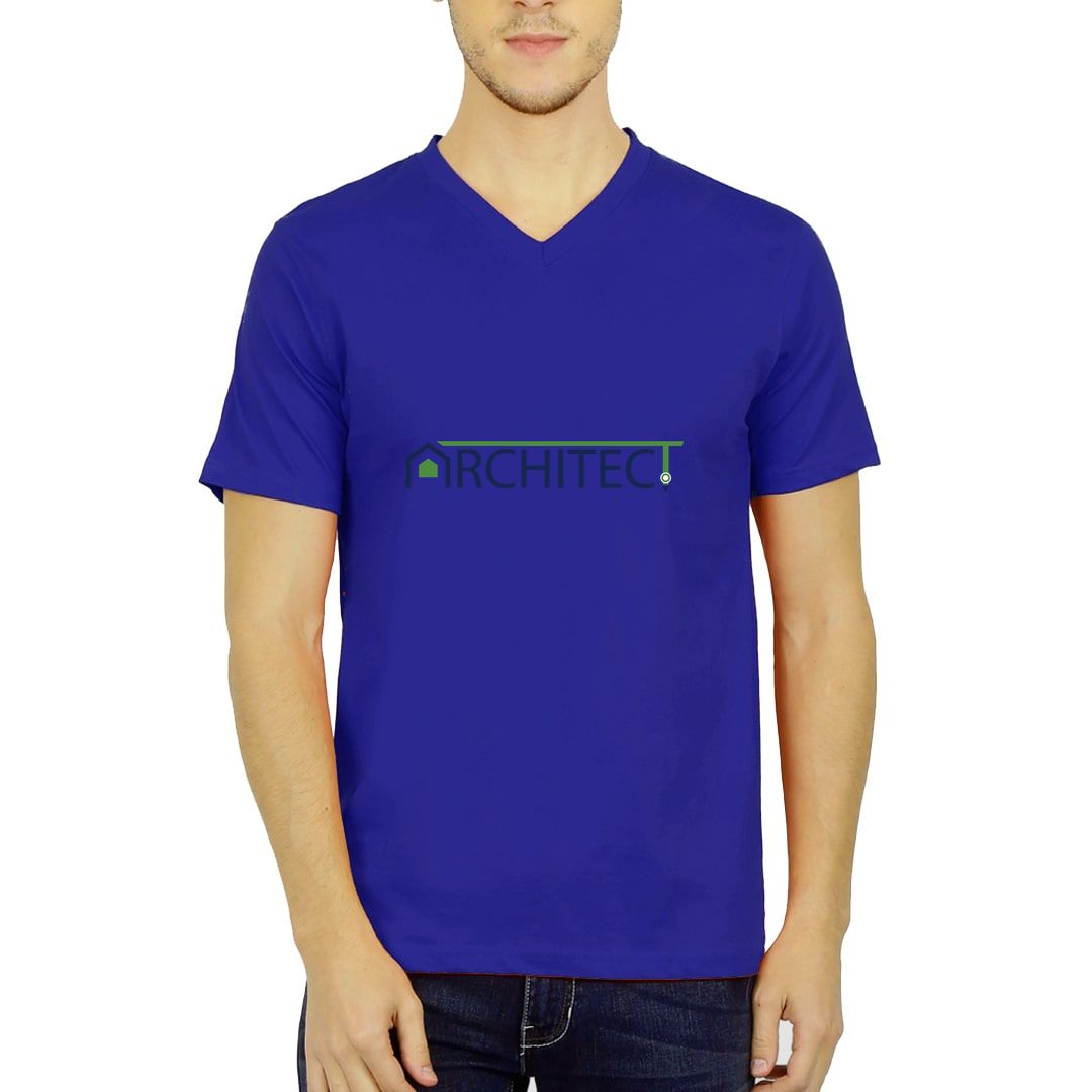 Architect Typographical Design For Architects Men's V Neck T Shirt