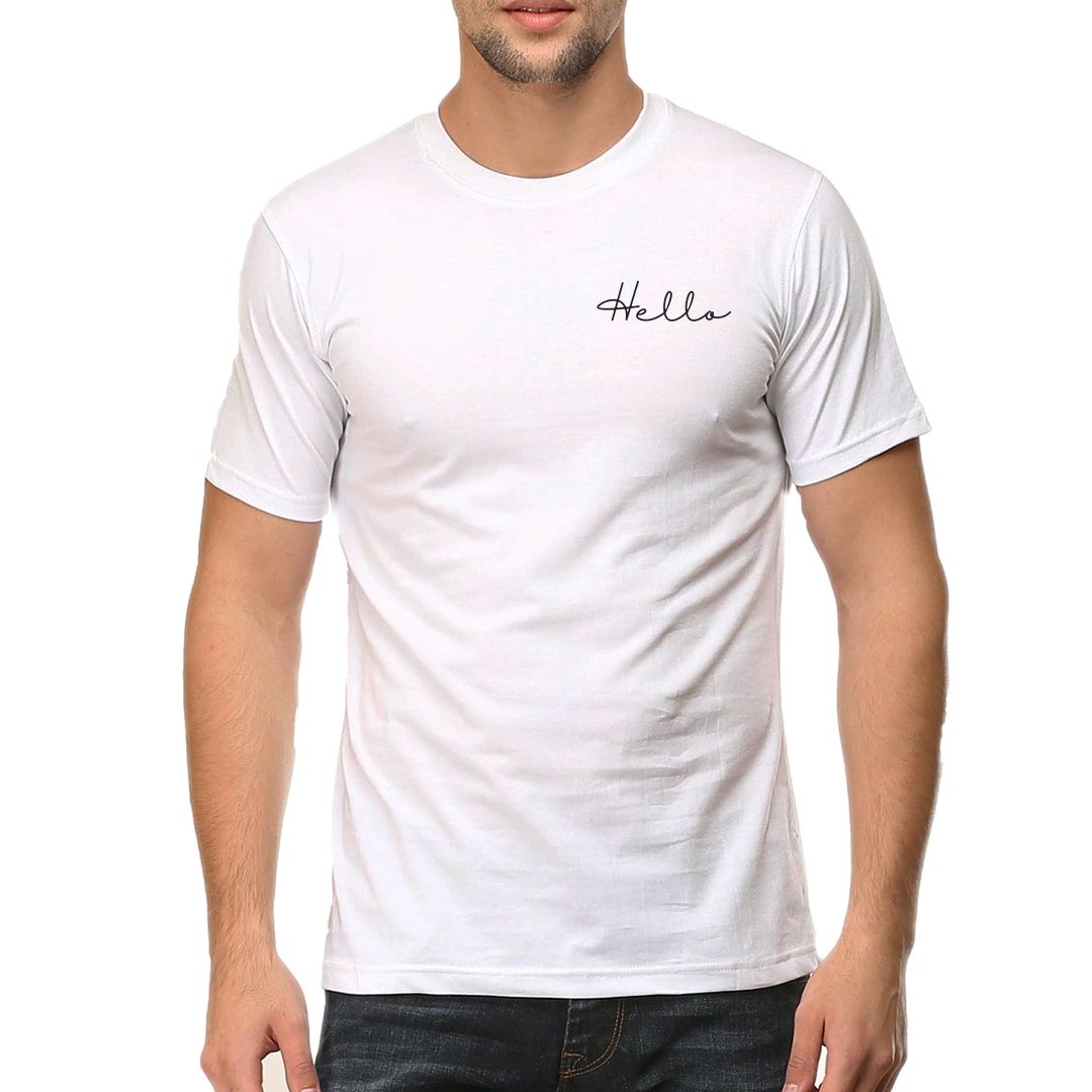 D97c80c3 Hello Cheerful Design Men T Shirt White Front.jpg